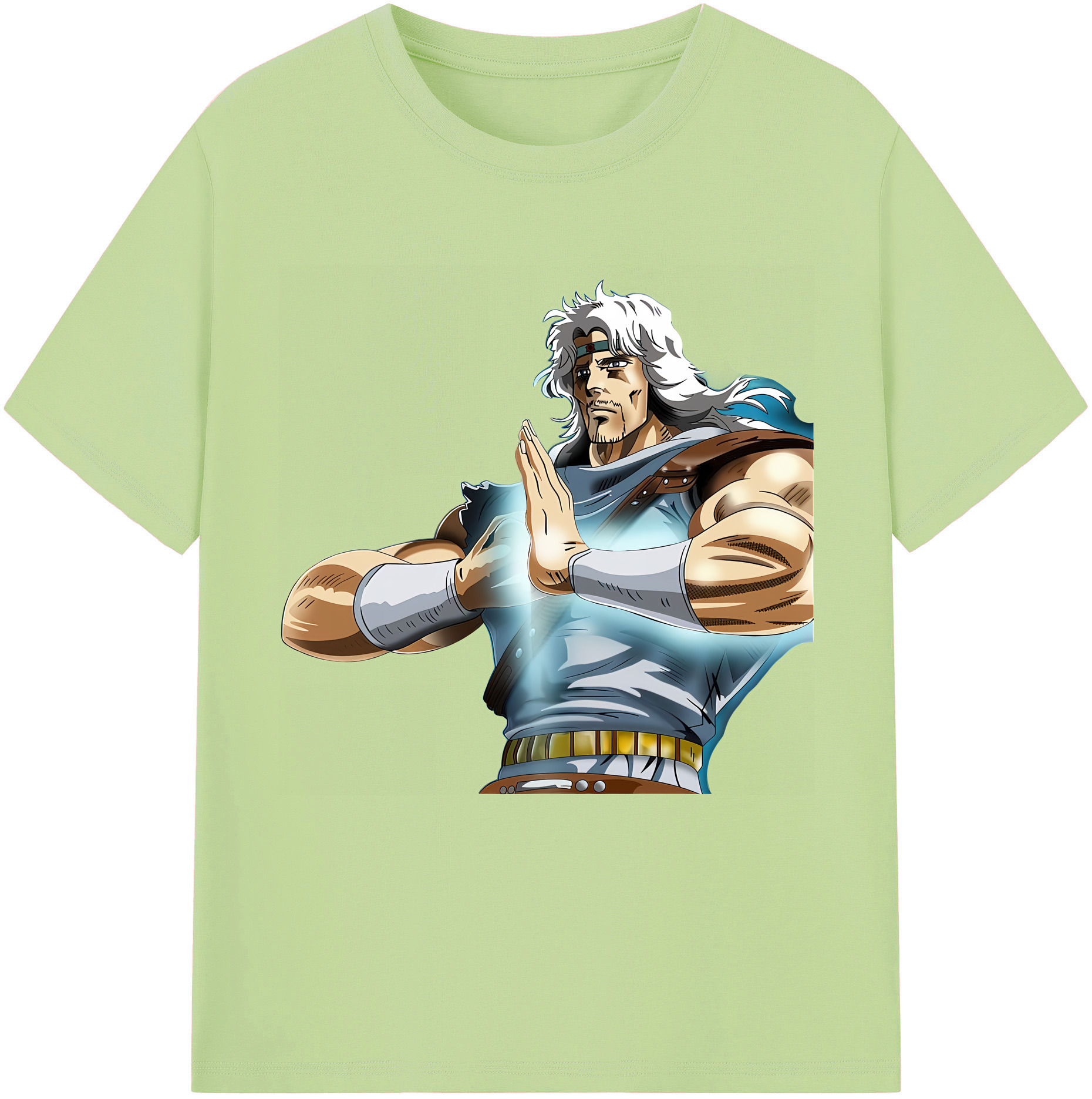 （画像用） 北斗の拳 Fist of the North Star 綿100％半袖Tシャツ（フロントプリント）